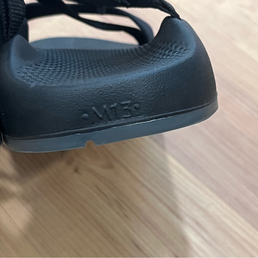 {Chaco} men’s size 13 all black made in USA sandals - Picture 4 of 6